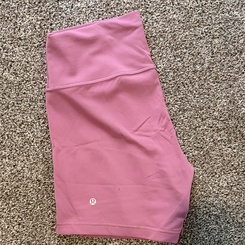 lululemon athletica High-Rise Rose Pink Bike Shorts